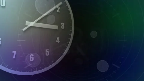 Time flow Clock Analog Big L2 動画素材 197061231