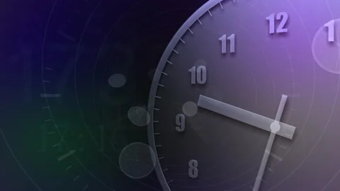Time flow Clock Analog Big K2 Stock Footage 197061266