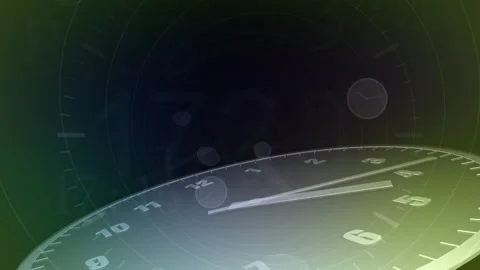 Time flow Clock Analog Big M2 Video stock 197061609