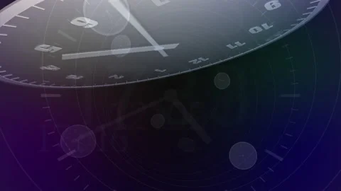 Time flow Clock Analog Big N2 Vídeos de archivo 197061634