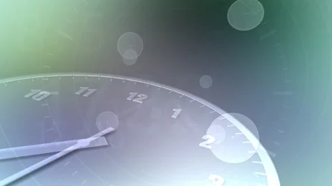 Time flow Clock Analog Big F3 Stock Footage 197078715