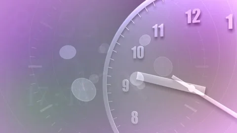 Time flow Clock Analog Big J3 스톡 동영상 197079100