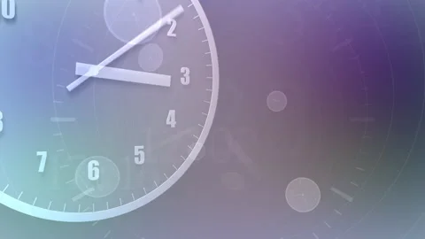 Time flow Clock Analog Big L3 Stock Footage 197079841
