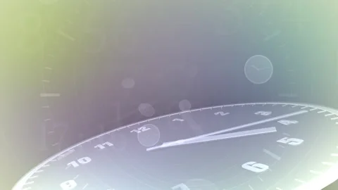 Time flow Clock Analog Big M3 Stock Footage 197080332