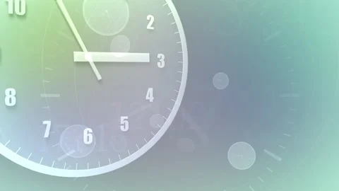 Time flow Clock Analog Big P3 Stock Footage 197081299