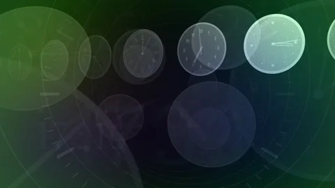 Time flow Clock Analog Line A2 Stock Footage 197059868