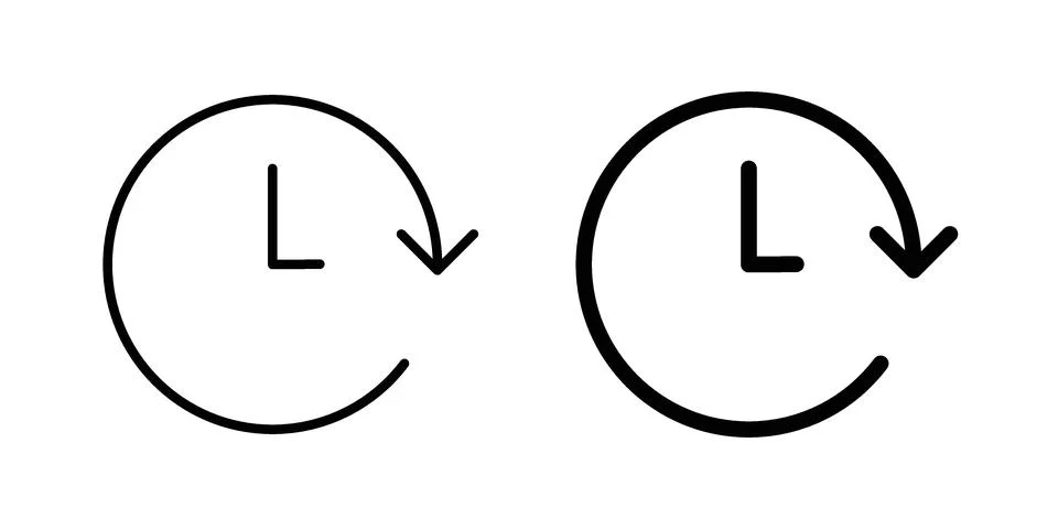 Time forward icon concept. best for web design Stock Illustration
