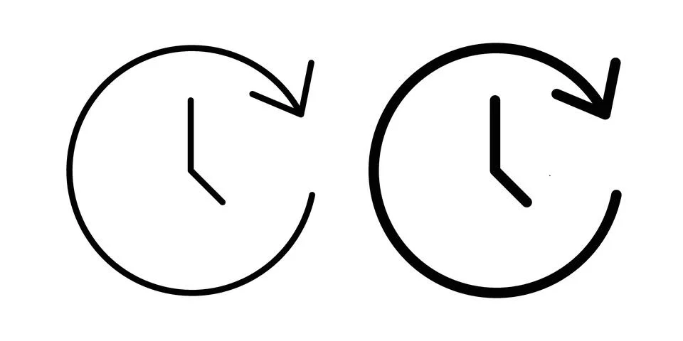 Time forward icon graphic element. web icon set 库存插图