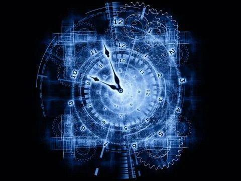 Time gears Stock Illustration