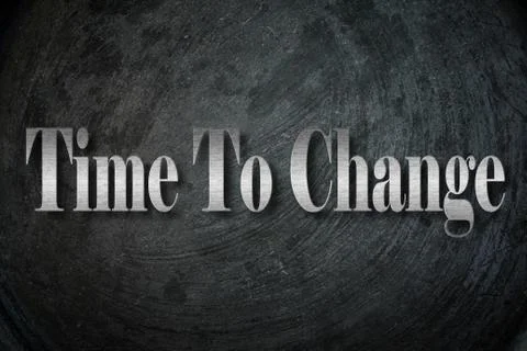 Time to ghange text on background Stock Illustration
