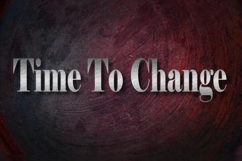 Time to ghange text on background Stock Illustration