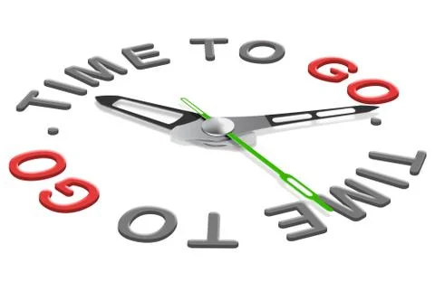 Time to go Stock Illustration