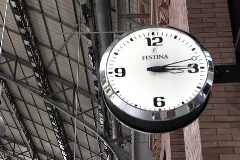 Time goes by in this clock Stock Photos