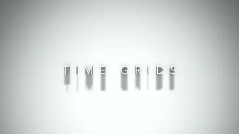 Time Grids 3D title animation with shadows on a white background 스톡 동영상 296775950