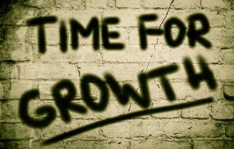 Time for growth concept Illustrazione stock