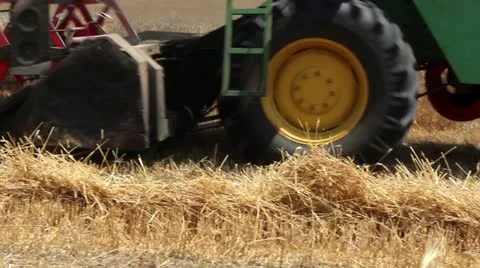 Time to harvest a field of wheat Stock Footage 12727011