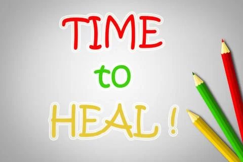 Time to heal concept Stock Illustration