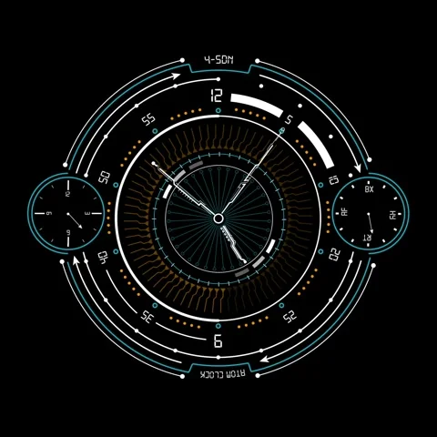 TIME hud Stock Footage 249499113