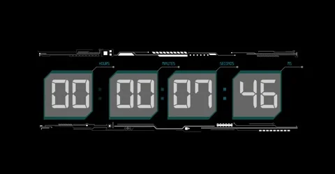 TIME hud Stock Footage 249499136