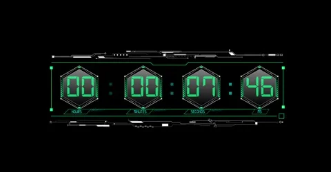 TIME hud Video stock 249499188