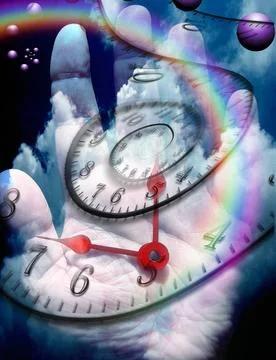Time Human hand with time elements Copyright: xZoonar.com/BrucexRolffx 181... Stock Photos