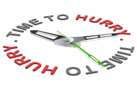 Time to hurry Stock Illustration