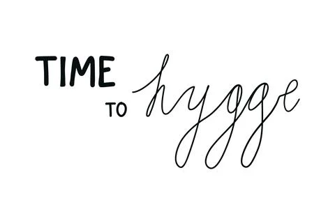 Time To Hygge Stock Illustration