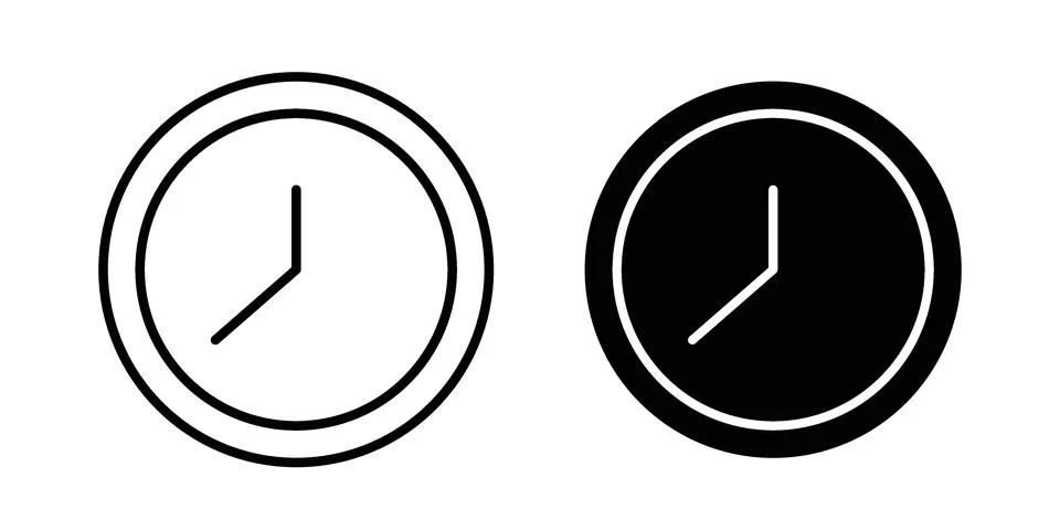 Time icon bundle for website design projects イラスト素材