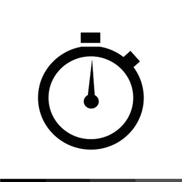 Time icon , Clock icon illustration design Stock Illustration
