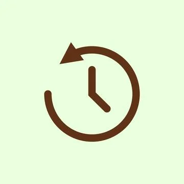 Time icon. Clock icon. Time icon on background for graphic Stock Illustration