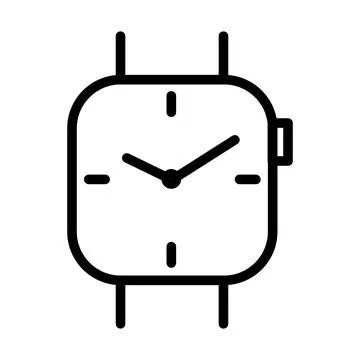 Time icon. Clock pictogram. Fast time delivery symbol for web. Line stroke. I Stock Illustration