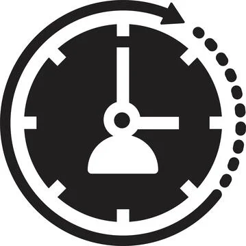Time icon. Everyone has the same time, 24 hours. Stock Illustration