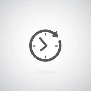 Time icon Stock Illustration