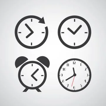 Time icon Stock Illustration