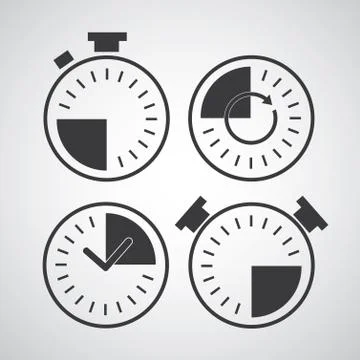 Time icon Stock Illustration