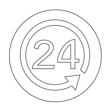 Time icon Stock Illustration