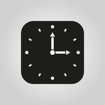 Time icon. Time and watch, timer symbol. UI. Web. Logo. Sign. Flat design. App Stock Illustration