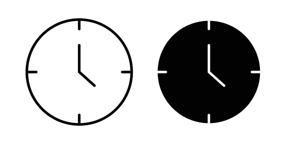 Time icon vector design. EPS10 Illustrazione stock