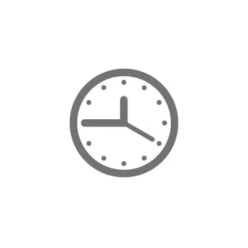 Time icon vector Stock Illustration