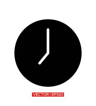 Time Icon Vector Illustration Stock Illustration