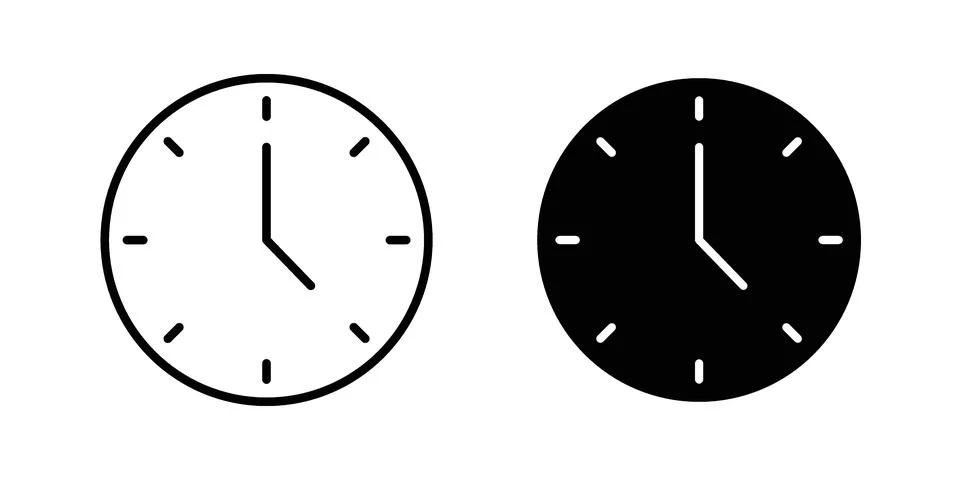 Time icon for web projects イラスト素材