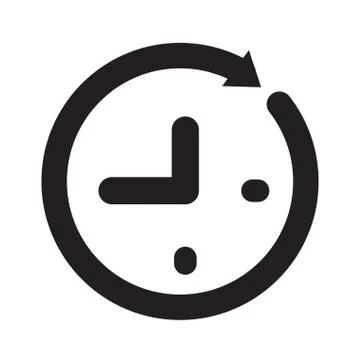 Time icon,Clock icon vector Stock Illustration