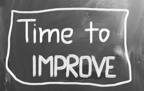 Time to improve concept Stock Illustration