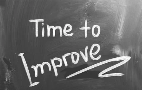 Time to improve concept Stock Illustration