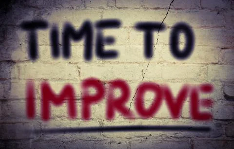 Time to improve concept Stock Illustration