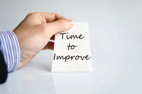 Time to improve concept Stock Photos