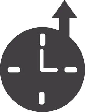 Time Increase, Extra Time, Clock Up Stock Illustration