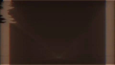 Time interference. A ripple on a brown screen with a retro aesthetic. Vidéo 309087907