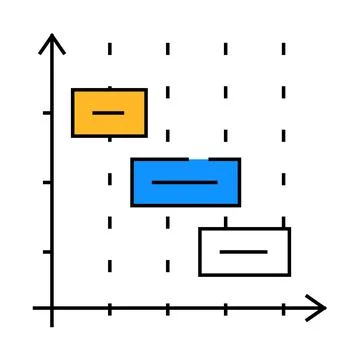 Time intervals erp icon color illustration 스톡 일러스트