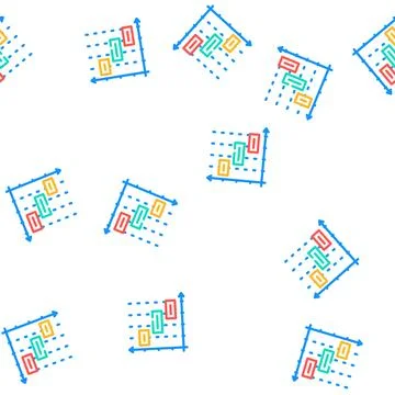 Time intervals erp vector seamless pattern 스톡 일러스트